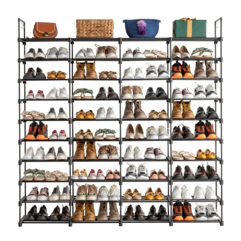10-Tier Shoe Rack Storage Organizer – Space-Saving Shoe Shelf for 50 Pairs
