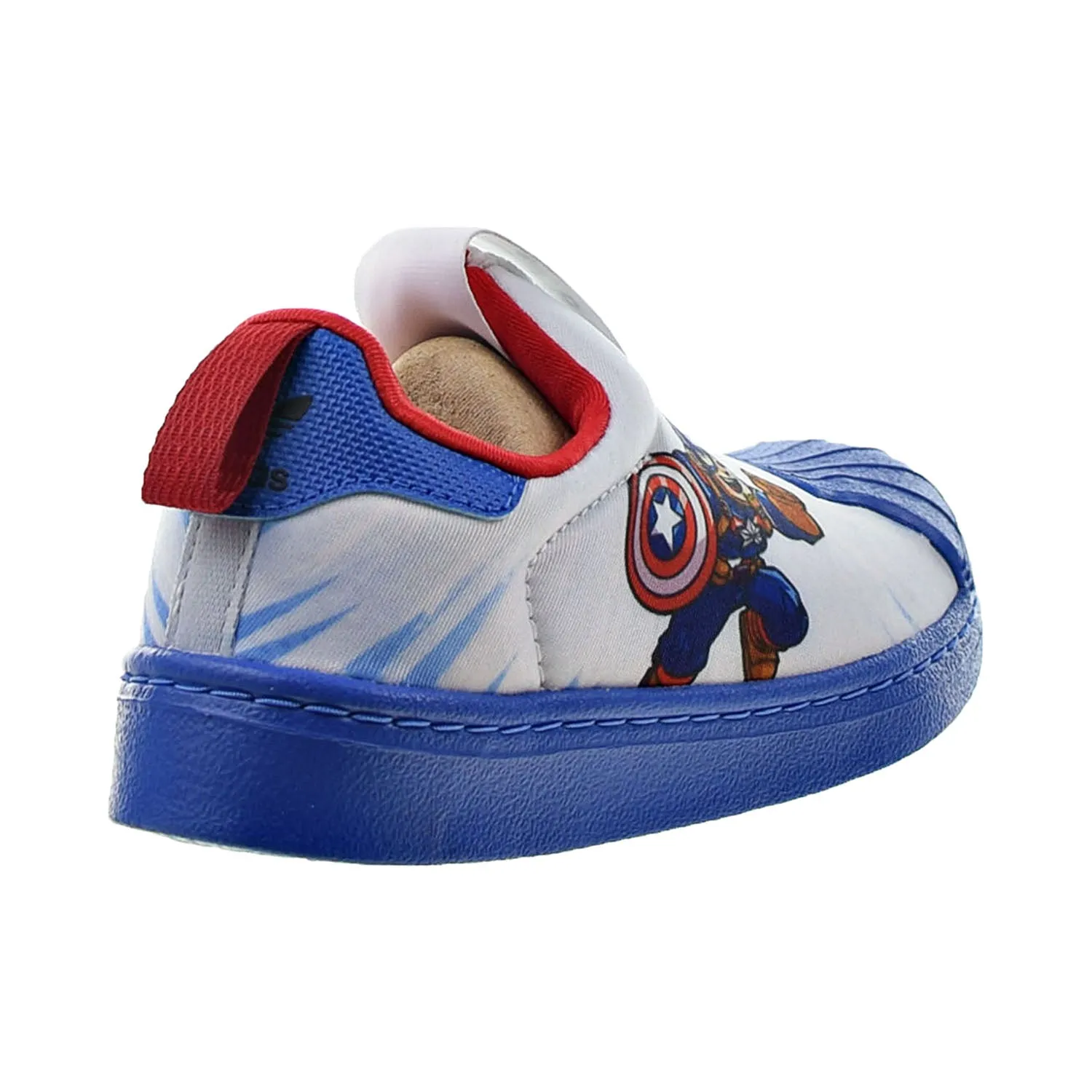 Adidas Superstar 360 Marvel Captain America Little Kids' Shoes White