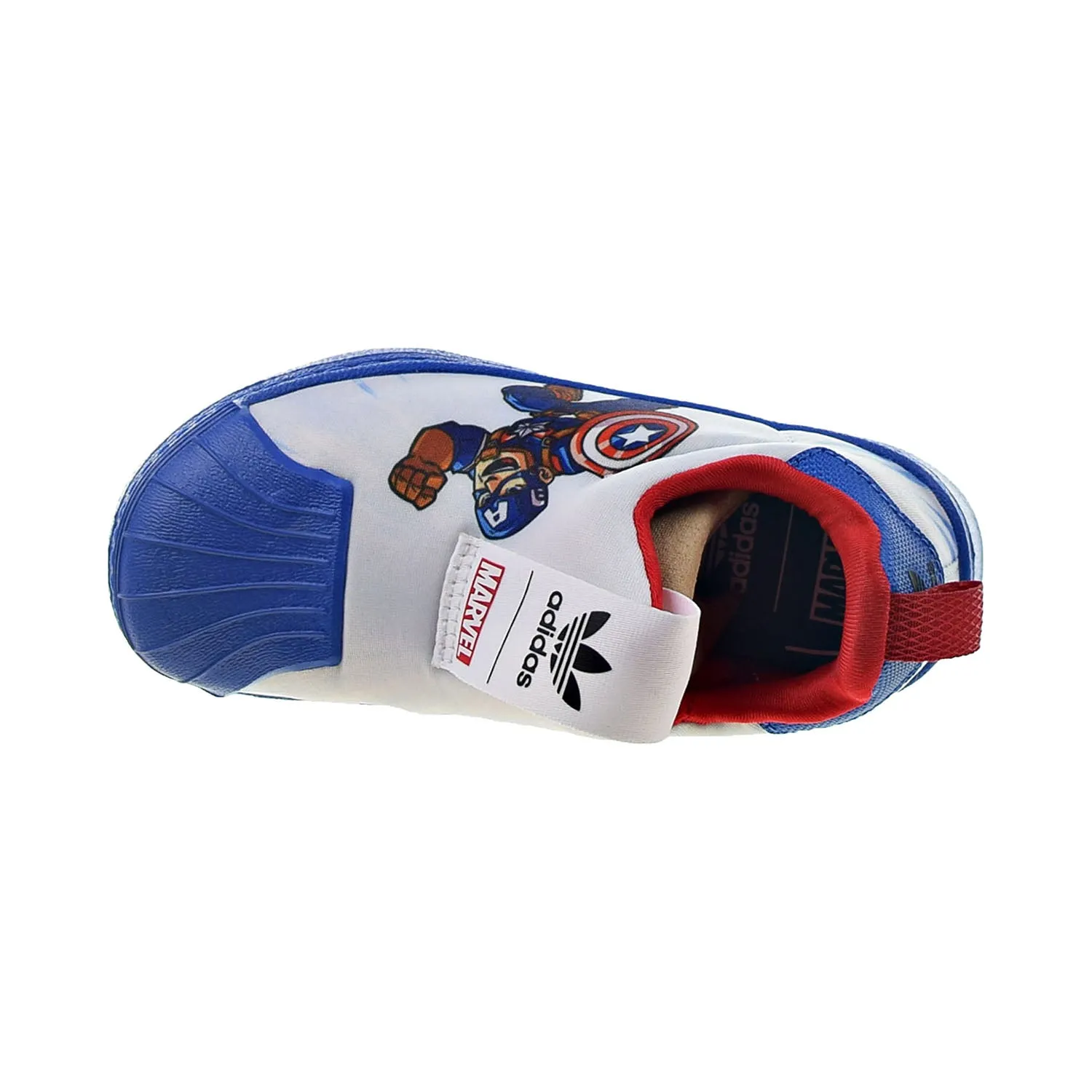 Adidas Superstar 360 Marvel Captain America Little Kids' Shoes White