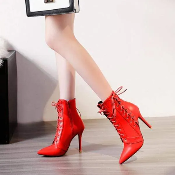 Bewitching Lace-Up Boots