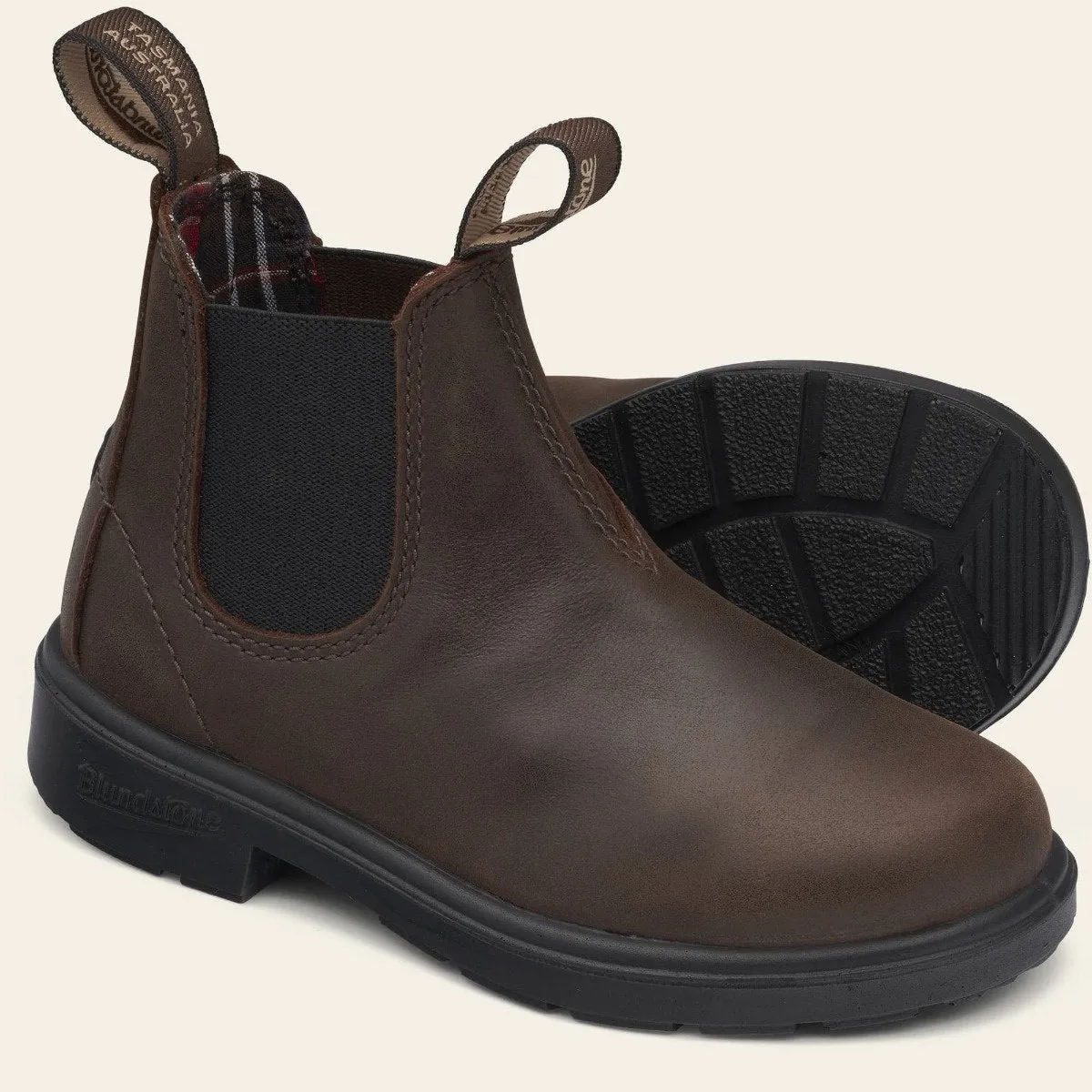 Blundstone 1468 Antique Brown Kids Chelsea Boots