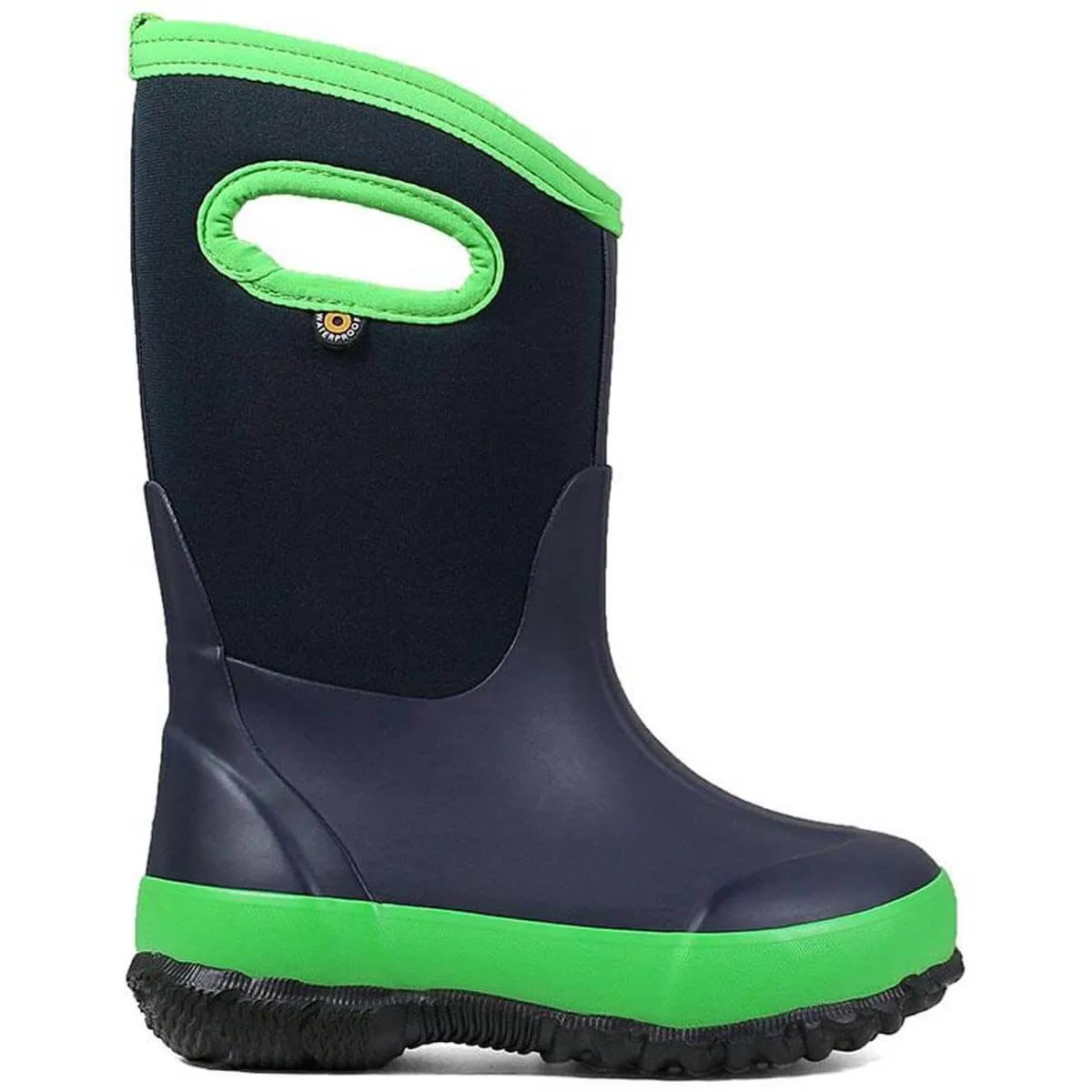 Bogs Kids' Winter Boots - Classic Matte, Navy/Green | 72328-411