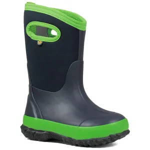 Bogs Kids' Winter Boots - Classic Matte, Navy/Green | 72328-411
