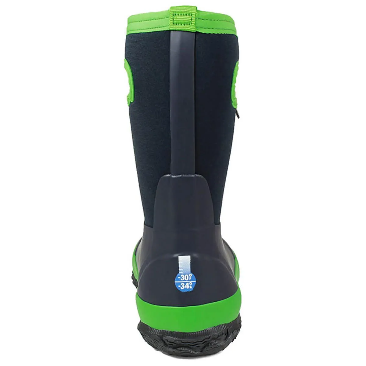 Bogs Kids' Winter Boots - Classic Matte, Navy/Green | 72328-411
