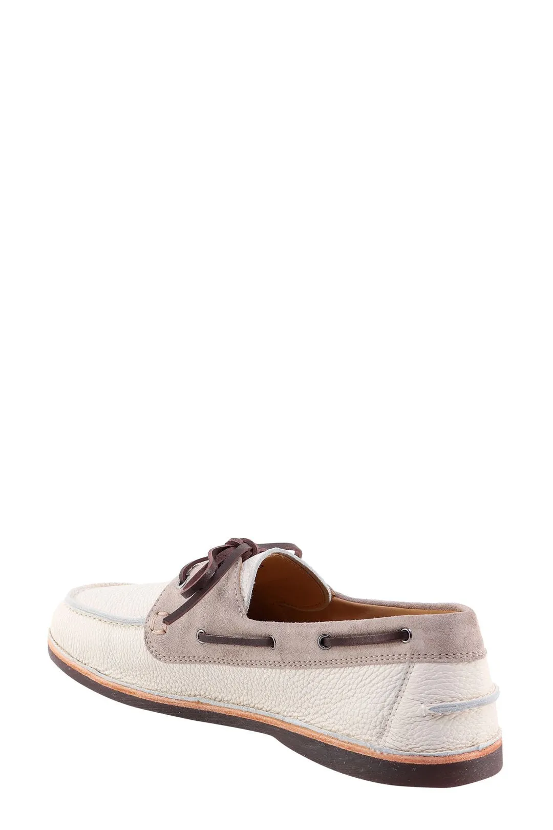 Brunello Cucinelli Slip-On Lace-Up Loafers