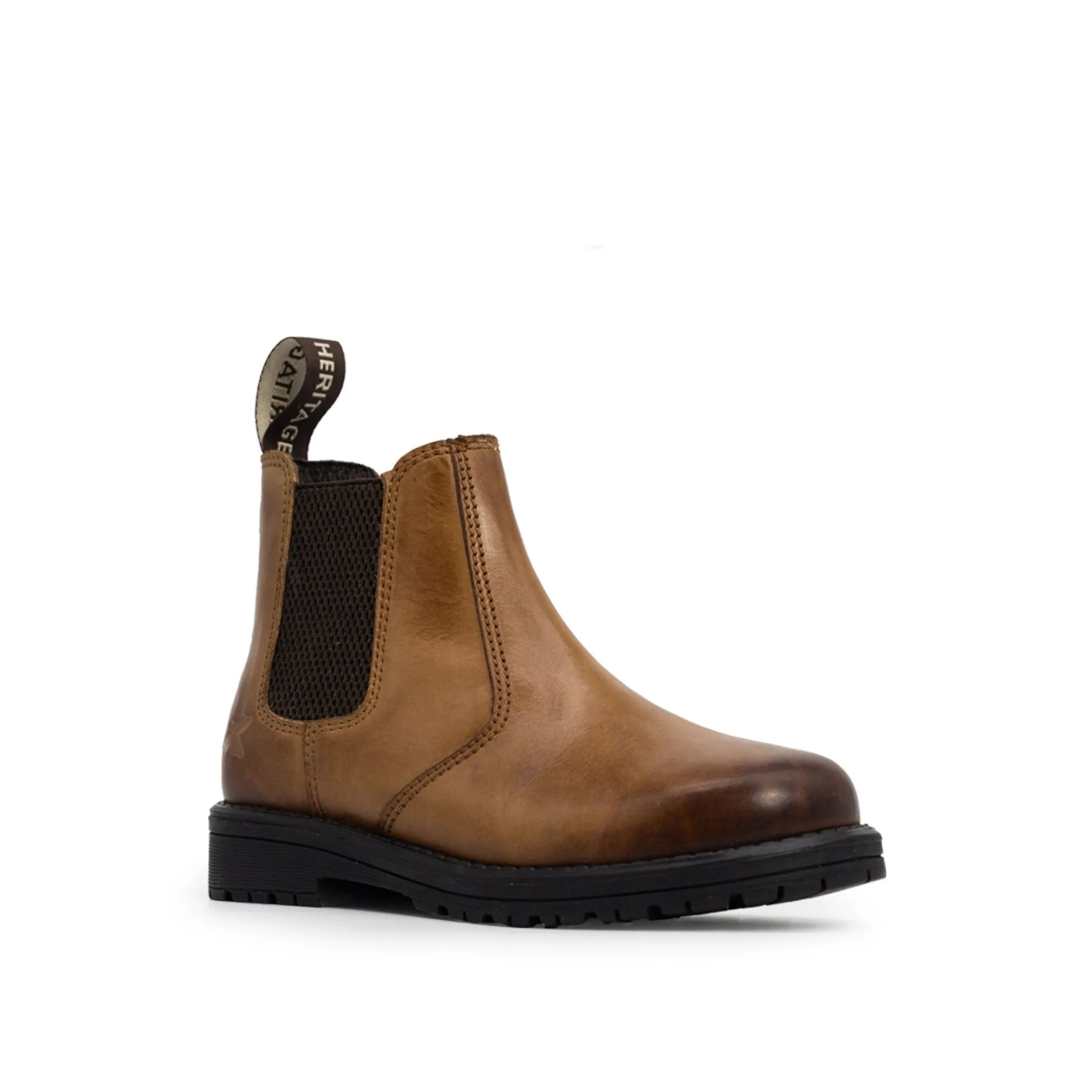 CLEARANCE - Xpert Heritage Wrangler Junior Dealer Boot Burnished Tan.