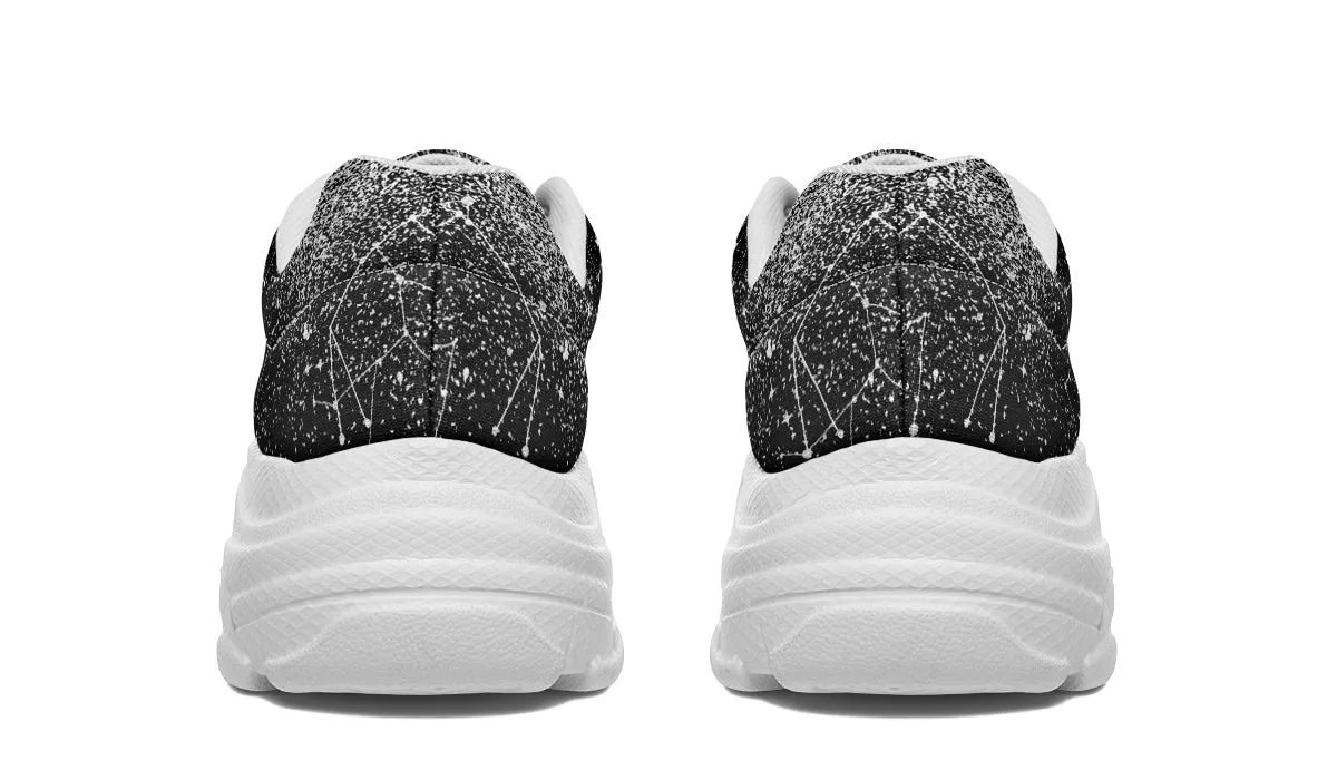 Constellation Chunky Sneakers - Light Breathable and Comfortable Sports Shoes with Platform Soles