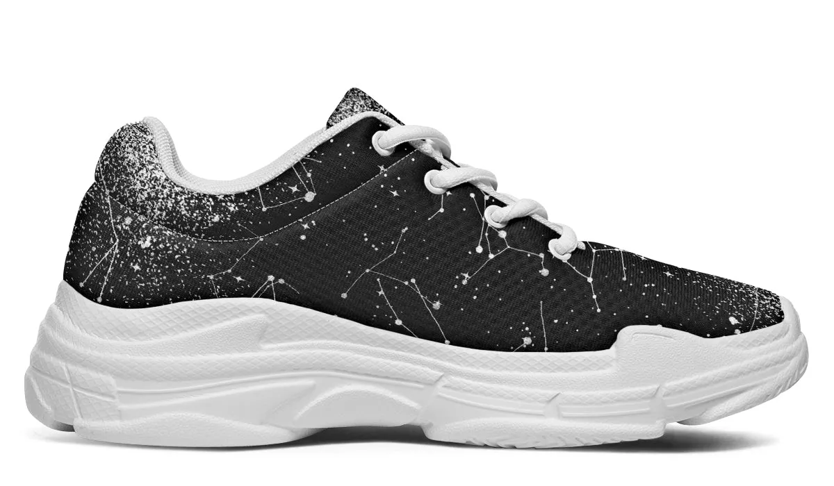 Constellation Chunky Sneakers - Light Breathable and Comfortable Sports Shoes with Platform Soles