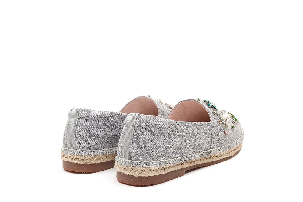Crystal Embellished Espadrilles