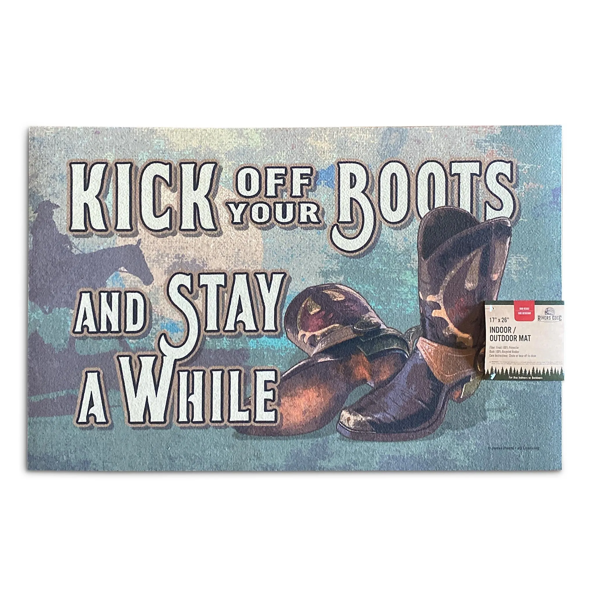 Door Mat Rubber 26in x 17in-Kick Off Boots