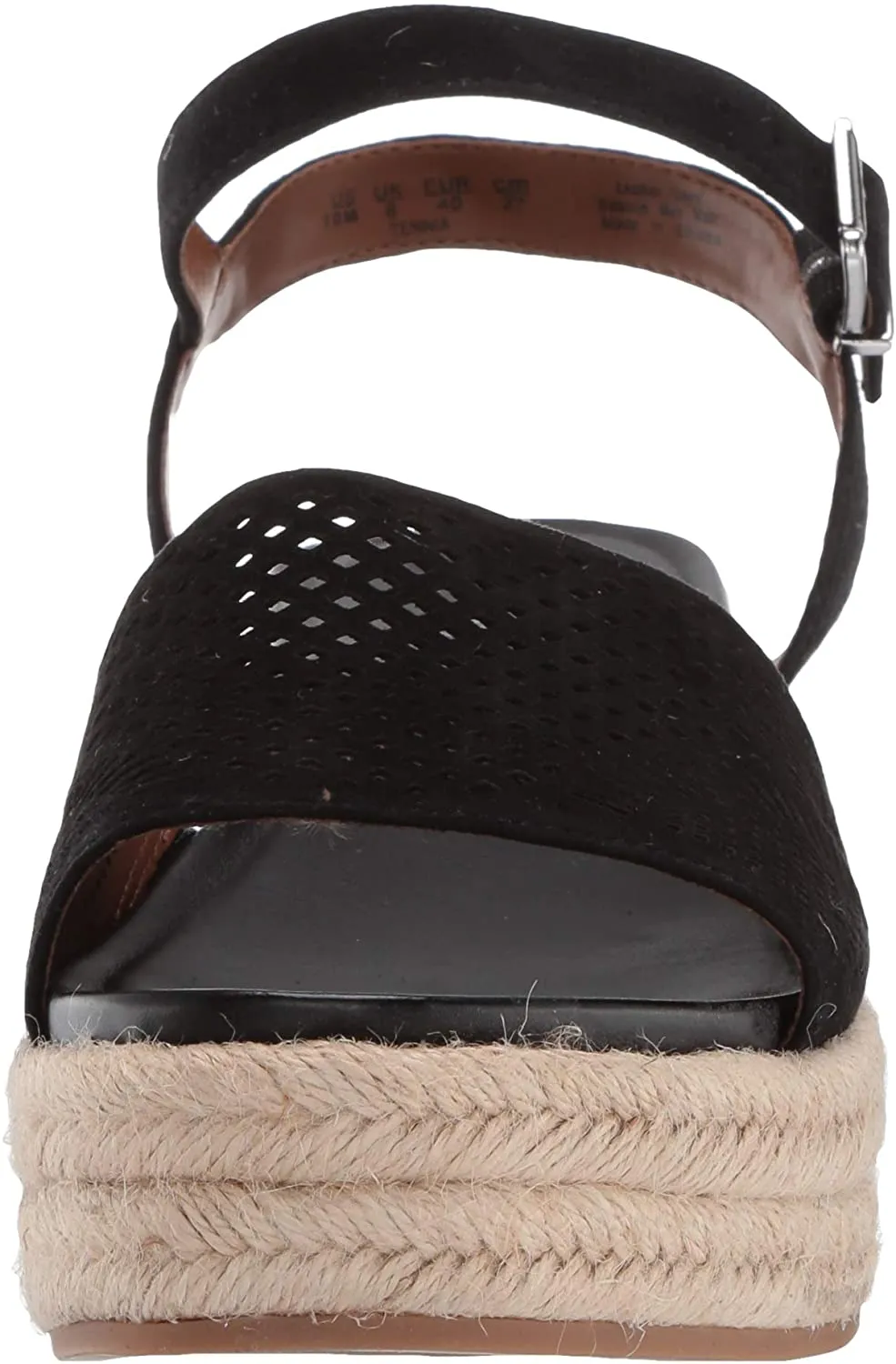 Franco Sarto Women's Tennia Espadrilles Sandals  Color Black Size 11M