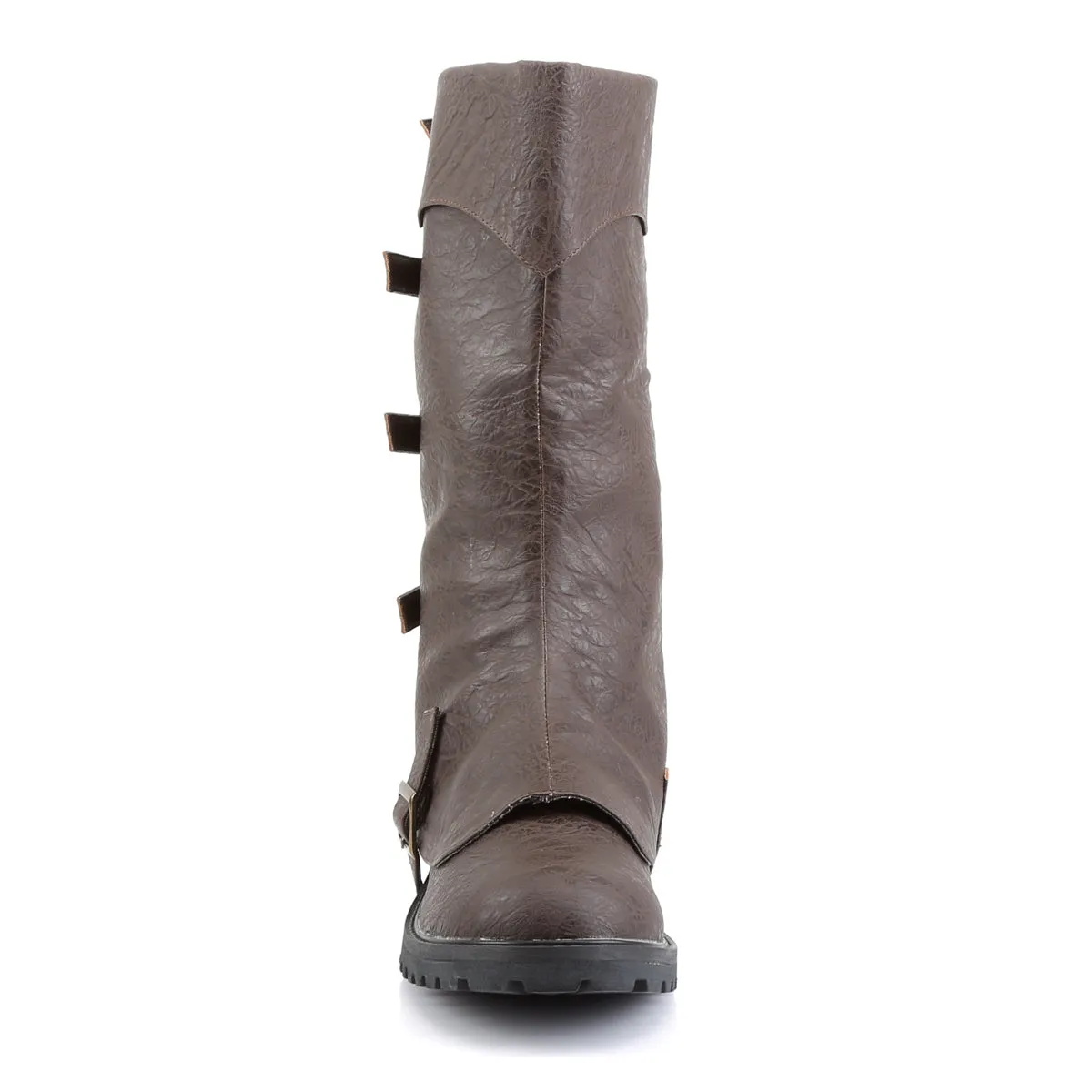 GOTHAM-105 Funtasma Brown Distressed Pu Men's Boots