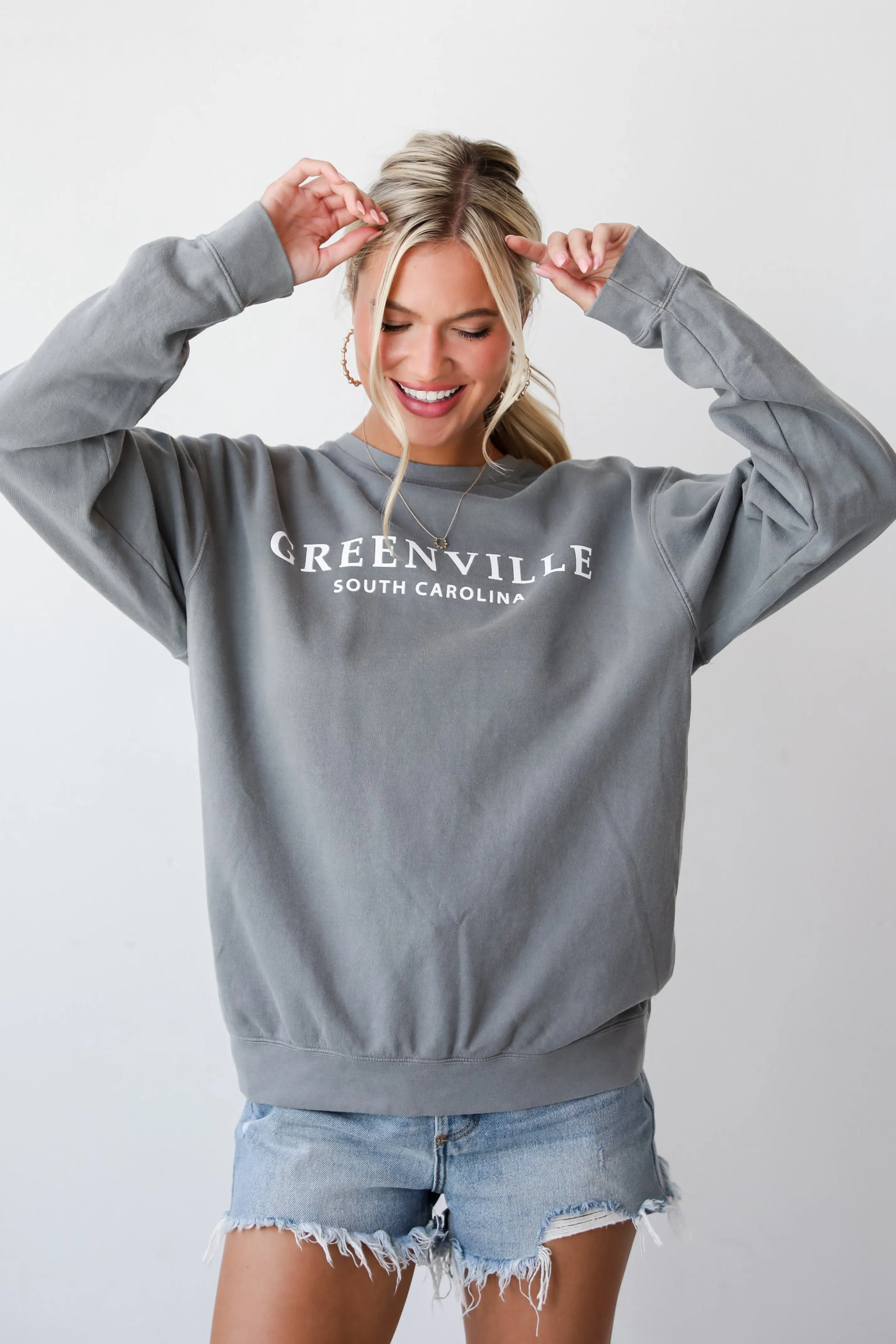 Light Grey Greenville South Carolina Sweatshirt