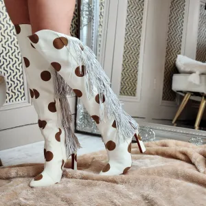 LOUBOUTIN KNEE HIGH BOOTS EU 40/ UK 7