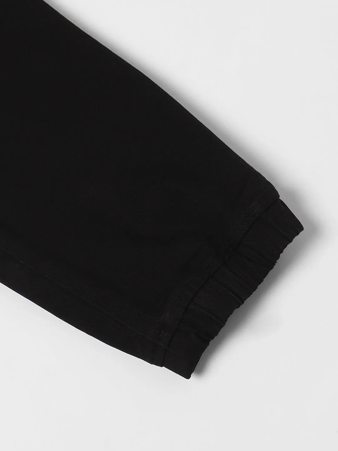 Men's Black Slim Fit Cargo Joggers