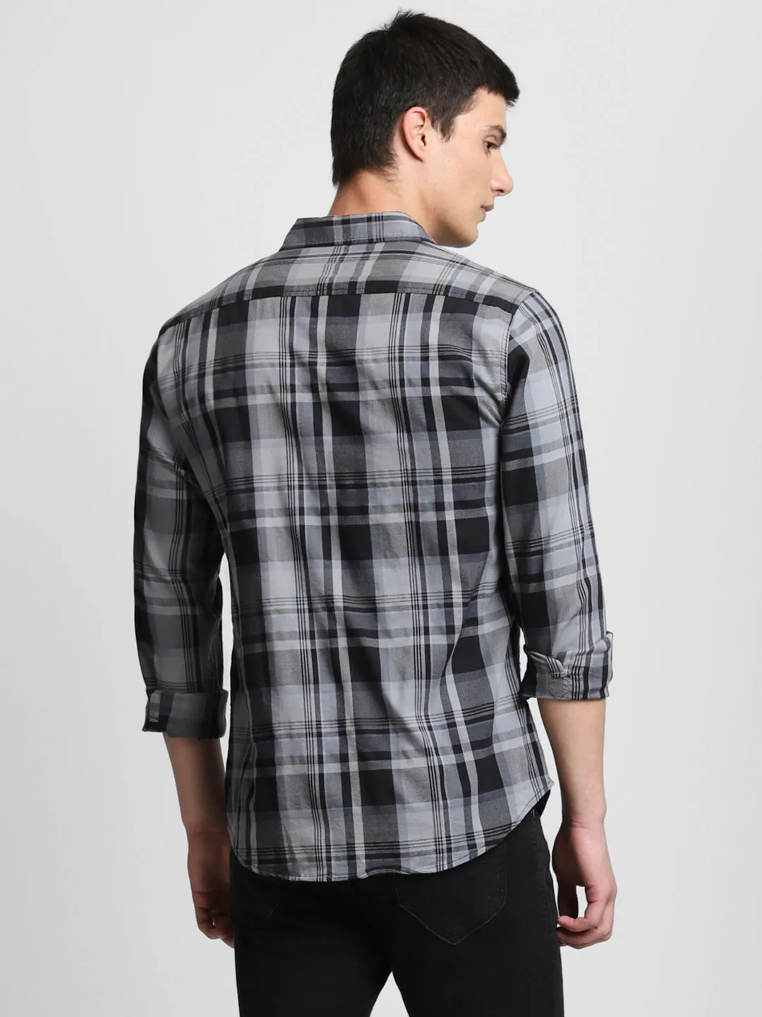 Men's Navy Casual Shirt