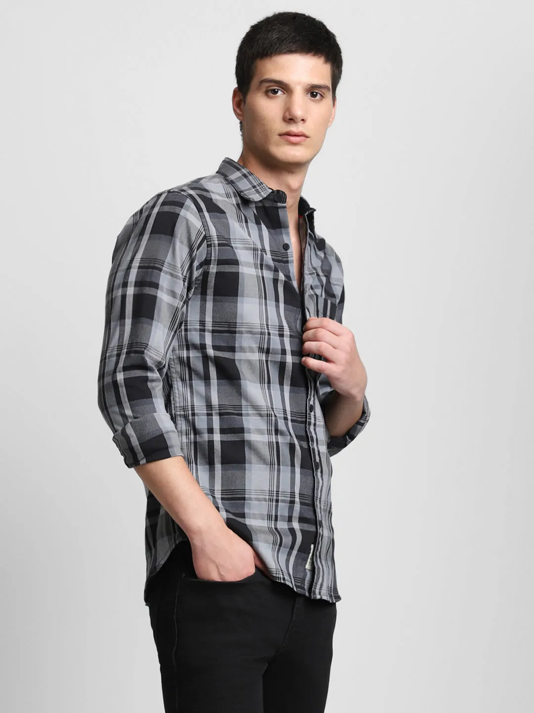 Men's Navy Casual Shirt