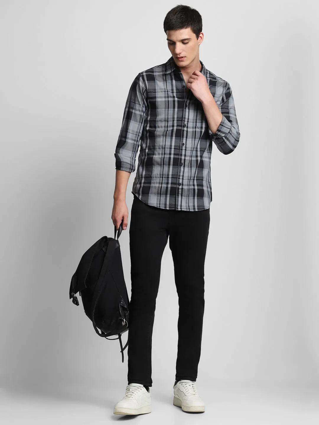 Men's Navy Casual Shirt