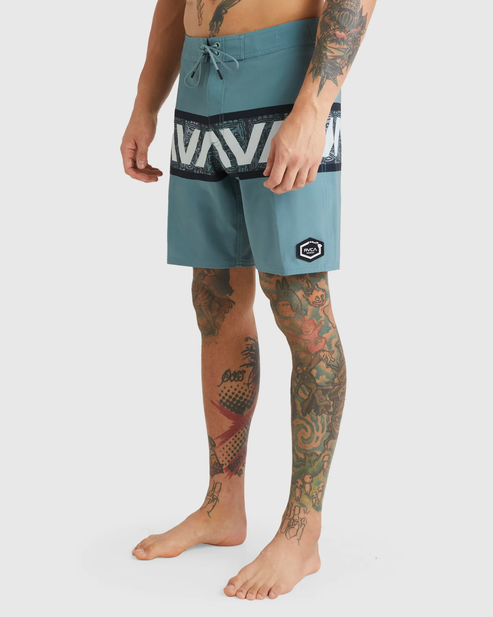 Mens Oblow Tiki Banded  18" Boardshorts