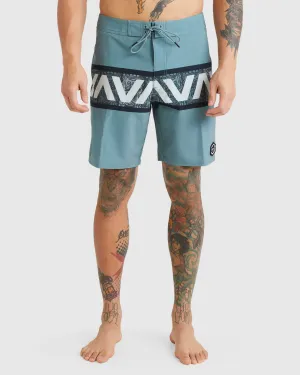 Mens Oblow Tiki Banded  18" Boardshorts