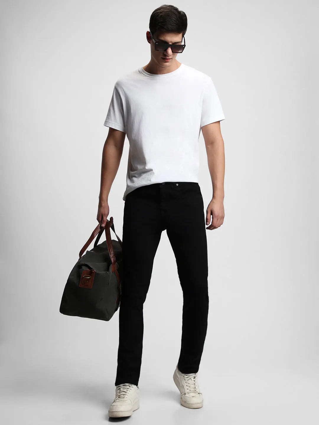 Men's Slim Fit Rinse Black Jeans