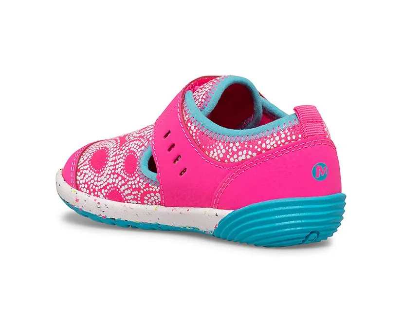 Merrell Bare Steps | Berry/Turquoise Toddler and Kids Sneakers