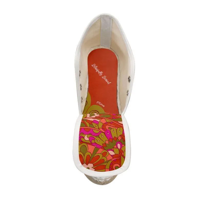 Mina Color Block Wedge Espadrilles
