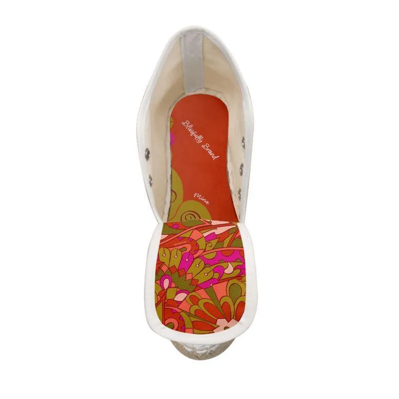 Mina Color Block Wedge Espadrilles