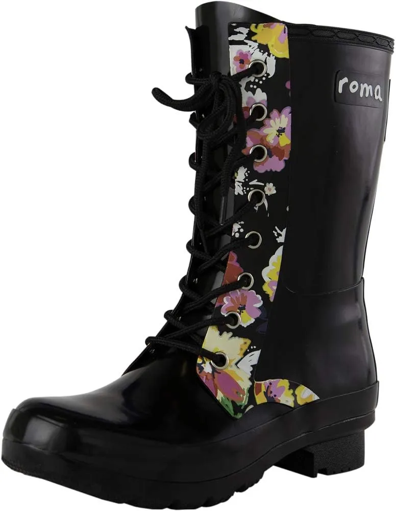 Roma Women's EPAGA Short Lace-up Rain Boots