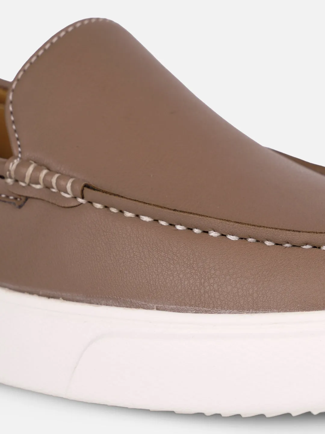 Women's Beige Casual Slip On (IU1020)