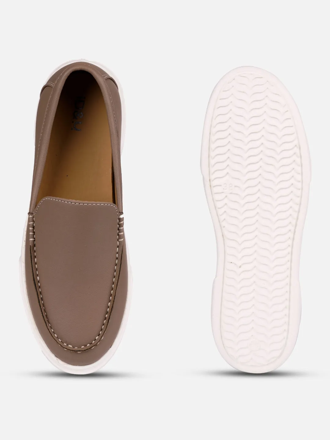 Women's Beige Casual Slip On (IU1020)