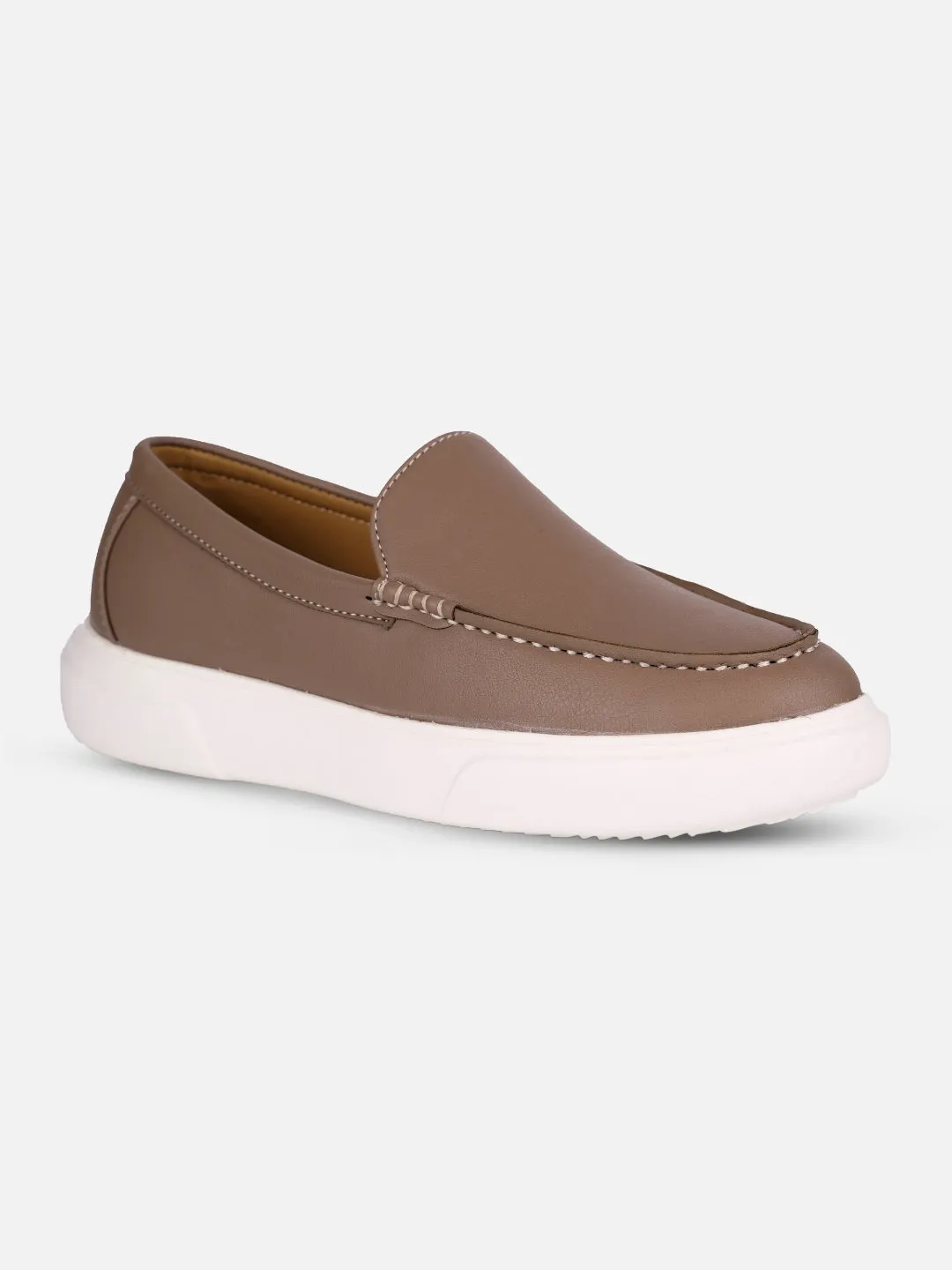 Women's Beige Casual Slip On (IU1020)